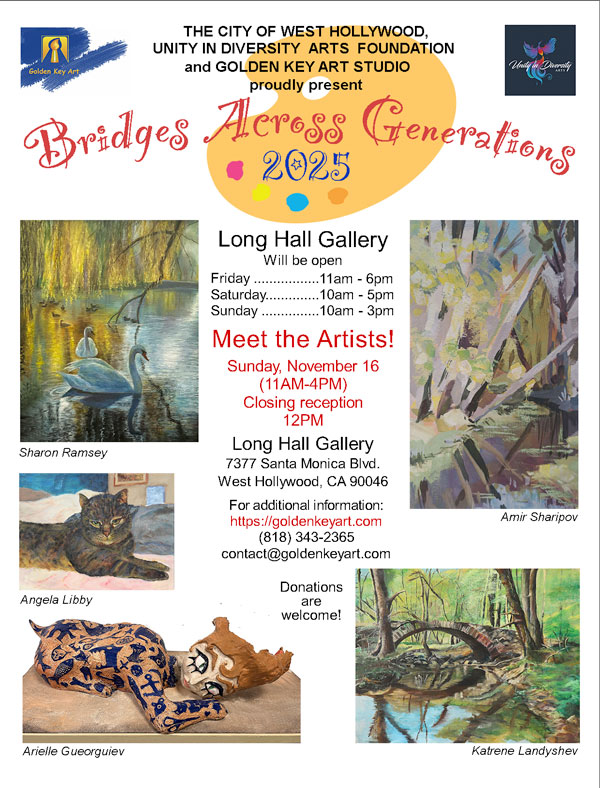 Golden Key Art art show flyer 2025