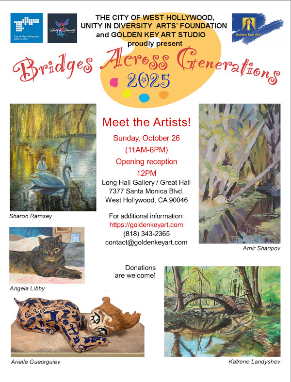 Art Show Flyer BRIDGES ACROSS GENERATIONS '25